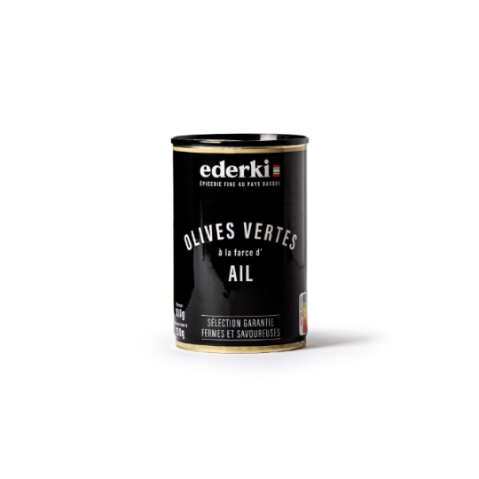 Olives vertes à la farce d'ail EDERKI