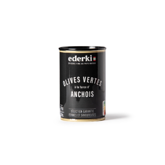 Olives vertes à la farce d'anchois EDERKI