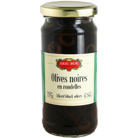 Olives Noires en Rondelles ERIC BUR