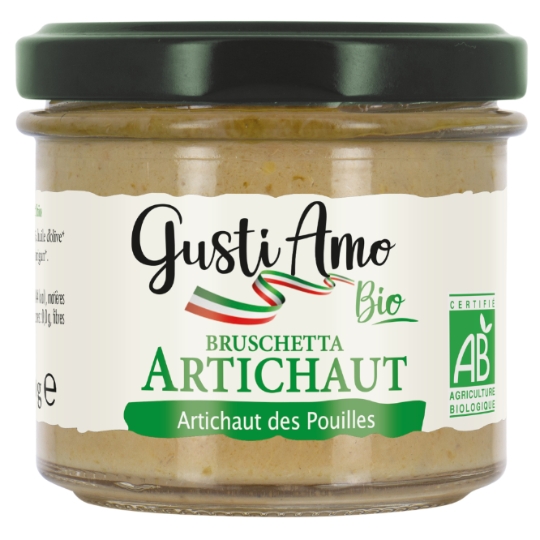 Bruschetta Tartinable Artichaud Bio GUSTI AMO BIO