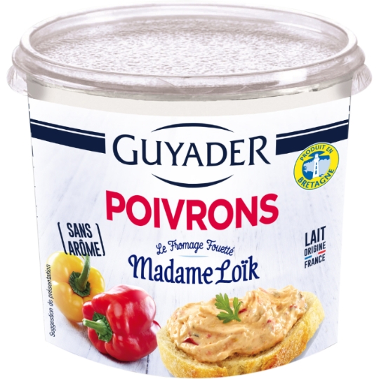 Tartinable de poivrons grillés et Fromage fouetté Madame Loïk GUYADER