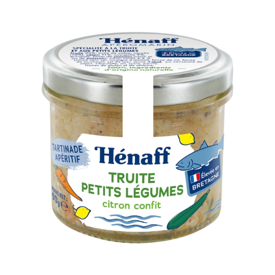 Tartinable truite petits légumes citron HENAFF