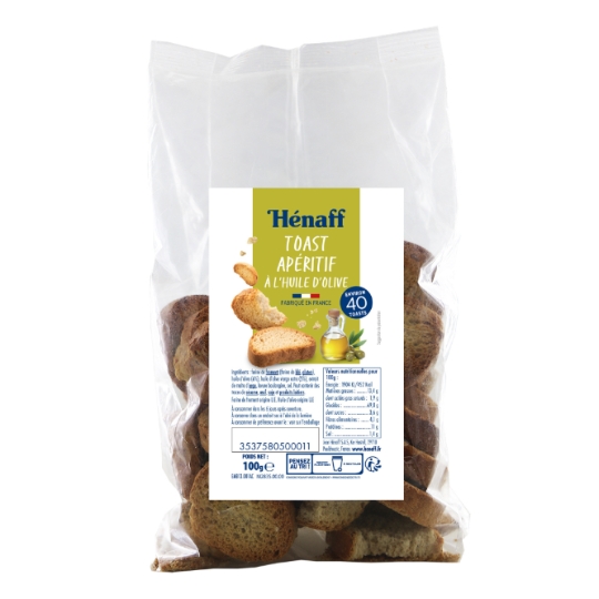 Toast apéritif à l'huile d'olive HENAFF