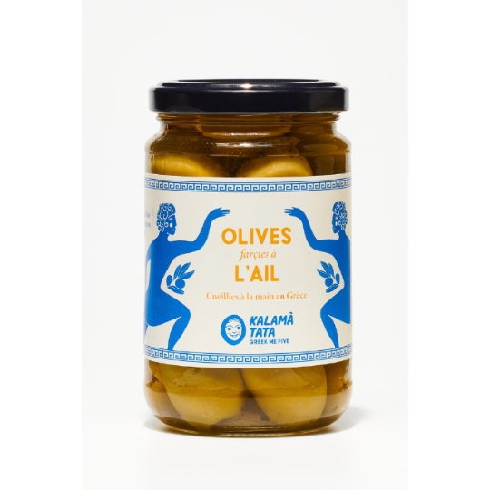 Olives Farcies à l'Ail KALAMA TATA