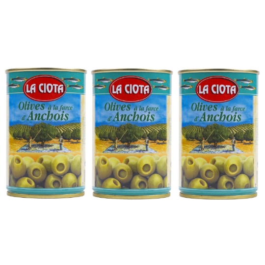 Olives vertes  farce anchois LA CIOTA