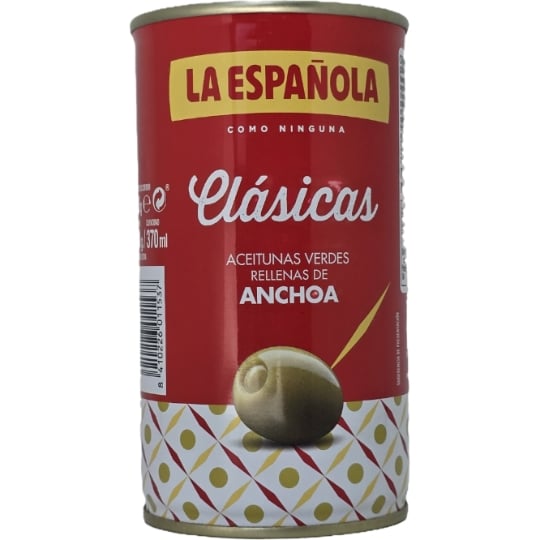 Olives Vertes Farçies à la Pâte d'Anchois LA ESPANOLA
