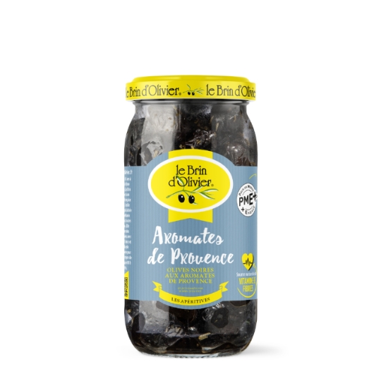 Olives Noires aux Aromates de Provence LE BRIN D'OLIVIER