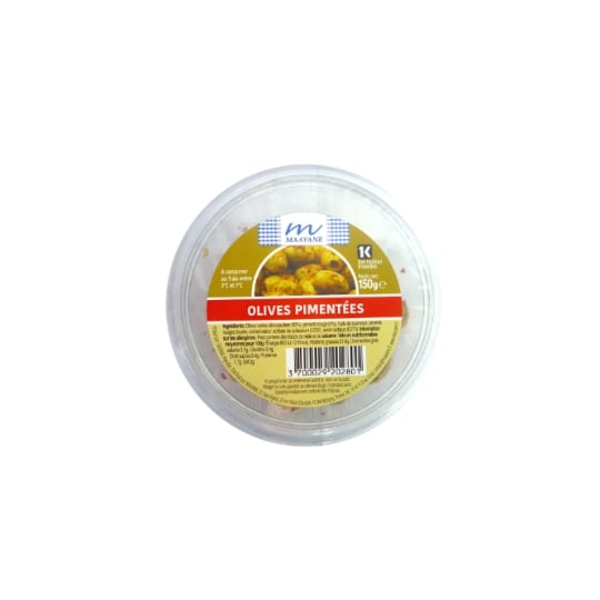 Olives vertes pimentées casher MAAYANE