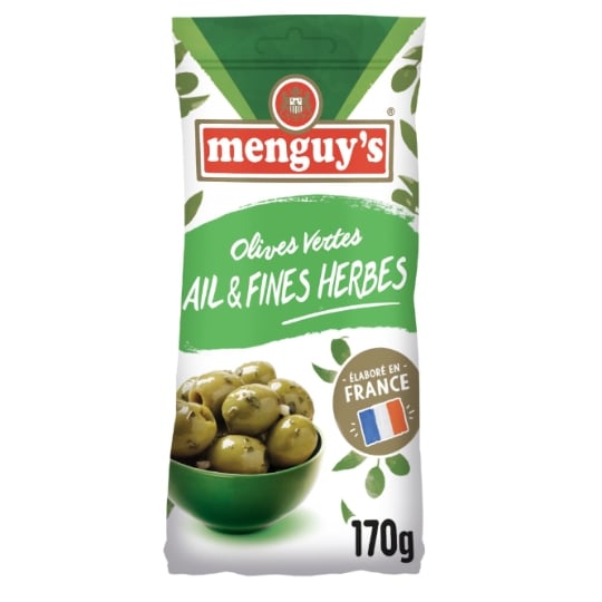 Olives Vertes Ail et Fines Herbes MENGUY'S
