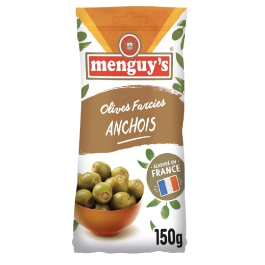 Olives Vertes Farcies aux Anchois MENGUY'S