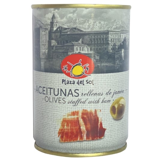 Olives vertes  farcies jambon PLAZA DEL SOL