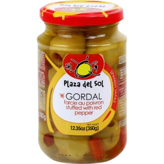 Olives vertes Gordal farcie poivron PLAZA DEL SOL
