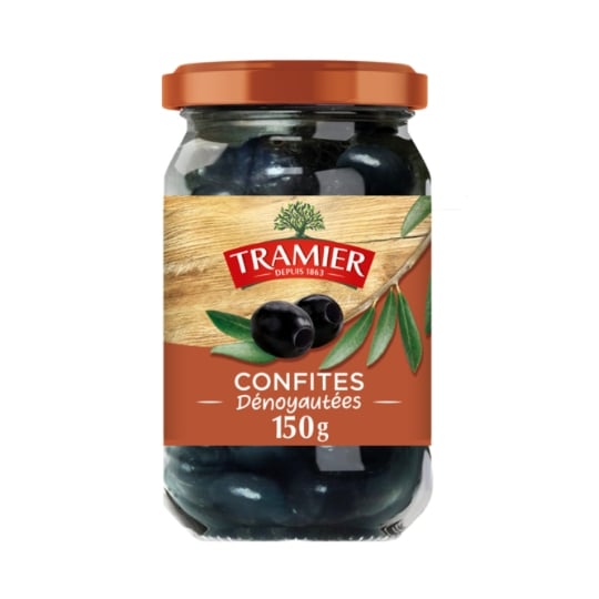 Olives Noires Dénoyautées Confites TRAMIER
