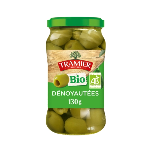 Olives Vertes Dénoyautées Bio TRAMIER