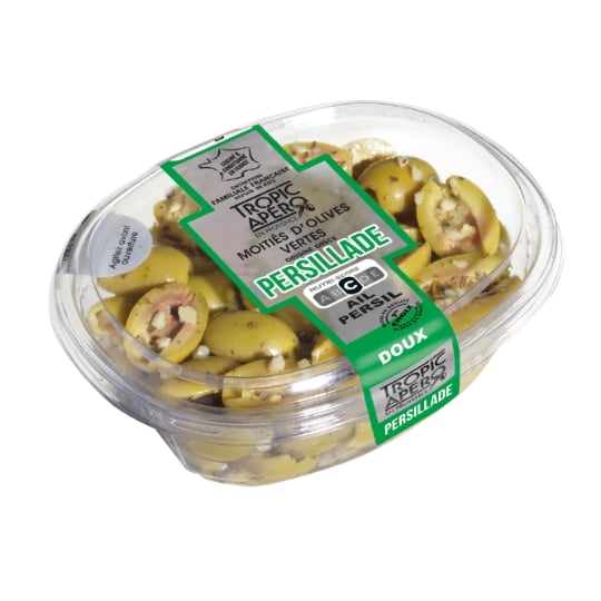Olives Vertes à la Persillade Dénoyautées TROPIC APERO