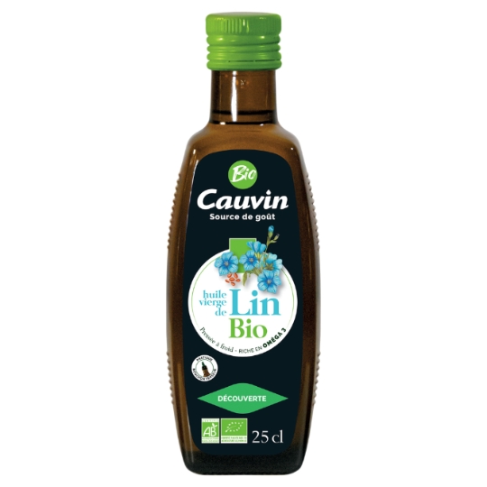 Huile vierge de lin bio CAUVIN