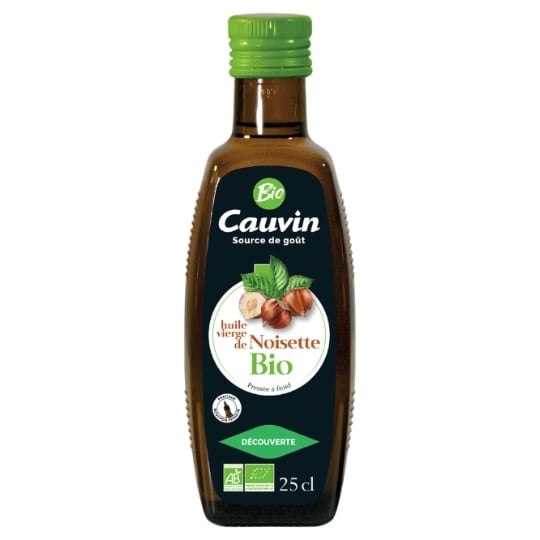 Huile de noisette vierge Bio CAUVIN