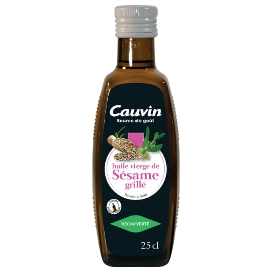 Huile vierge de sésame grillé CAUVIN