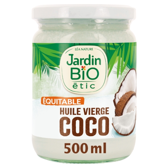 Huile vierge de coco Bio JARDIN BIO ETIC