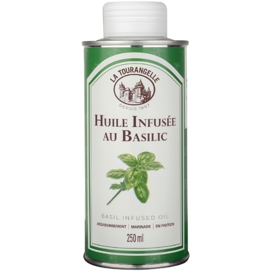 Huile infusée au basilic LA TOURANGELLE