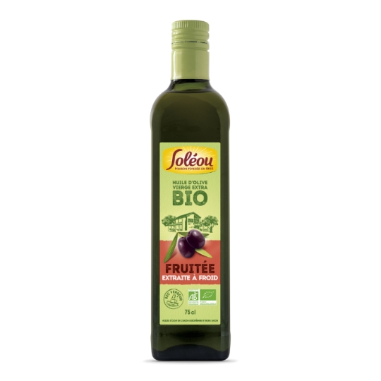 Huile d'olive vierge extra biologique fruitée SOLEOU