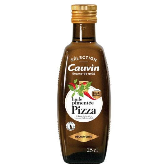 Huile pimentée pour pizza CAUVIN