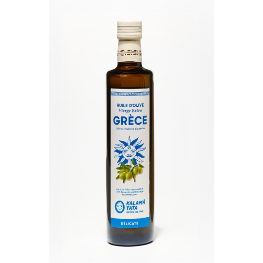 Huile d'Olive Vierge Extra de Grèce récoltées à la Main KALAMA TATA