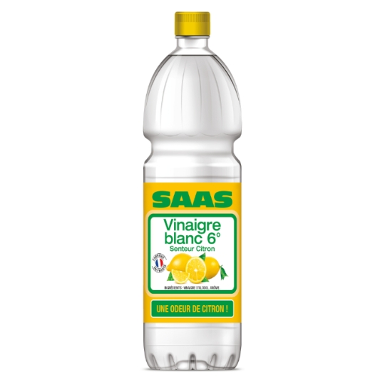 Vinaigre  d'alcool blanc aromatisé au citron SAAS