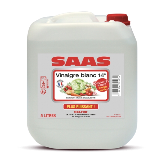 Vinaigre Blanc d'Alcool 14° Melfor SAAS