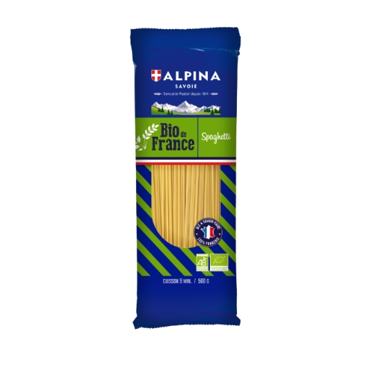 Pâtes spaghettis bio savoie de france ALPINA