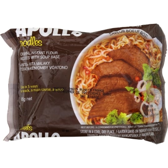 Nouilles instantanées saveur bœuf rôti APOLLO