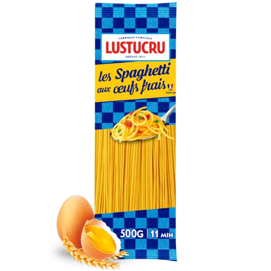 Pâtes spaghetti oeufs LUSTUCRU