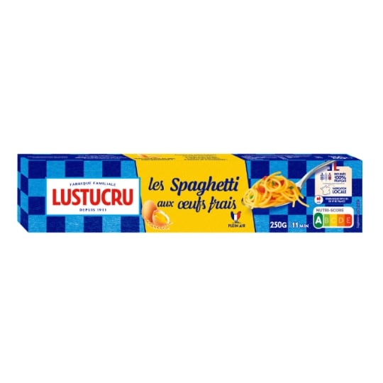 Pâtes Spaghetti aux Œufs Frais LUSTUCRU