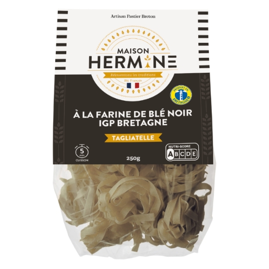 Pâtes Tagliatelle blé noir IGP Bretagne MAISON HERMINE