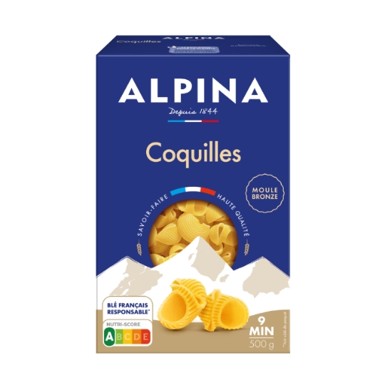 Pâtes coquille collection 1844 ALPINA