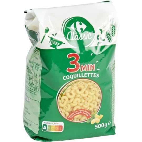 Pâtes coquillettes 3 minutes CARREFOUR CLASSIC'