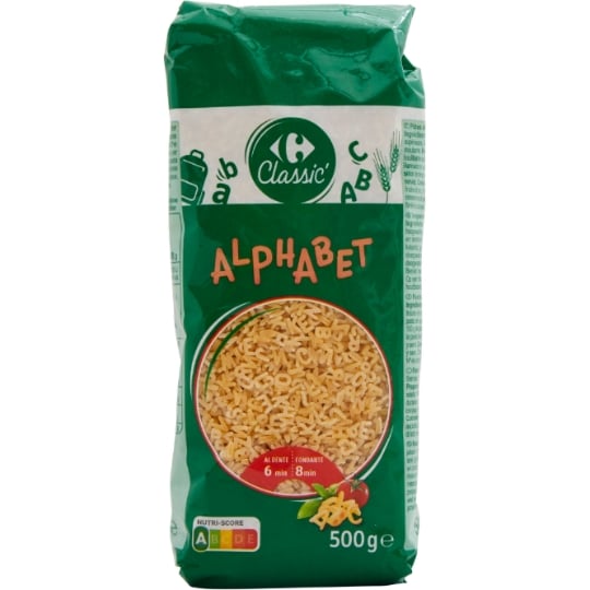 Pâtes alphabet CARREFOUR CLASSIC'