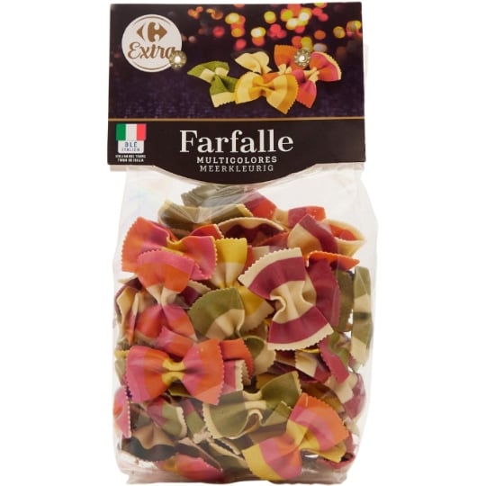 Pâtes Farfalle Multicolores CARREFOUR EXTRA
