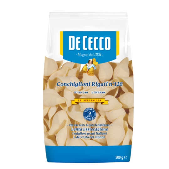 Pâtes conchiglioni rigati n°126 DE CECCO