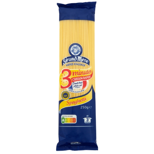 Pâtes Spaghetti 3 minutes cuisson rapide 7 œufs frais plein air GRAND'MERE
