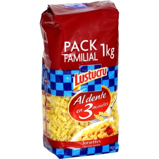 Pâtes Torsettes Al Dente 3 Minutes LUSTUCRU