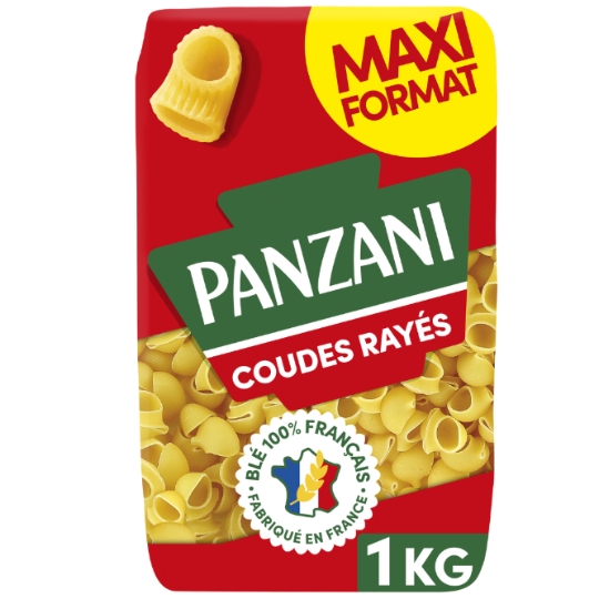 Pâtes coudes rayés PANZANI