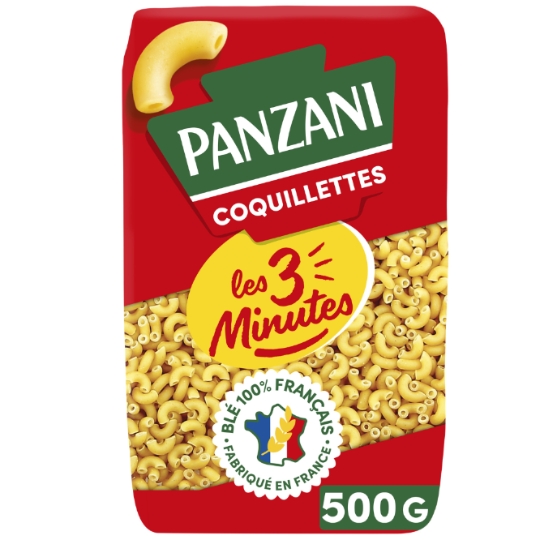 Pâtes coquillettes les 3 minutes PANZANI