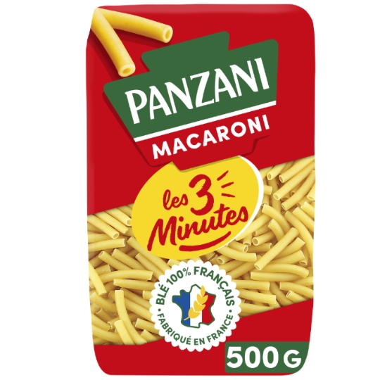 Pâtes macaroni les 3 minutes PANZANI
