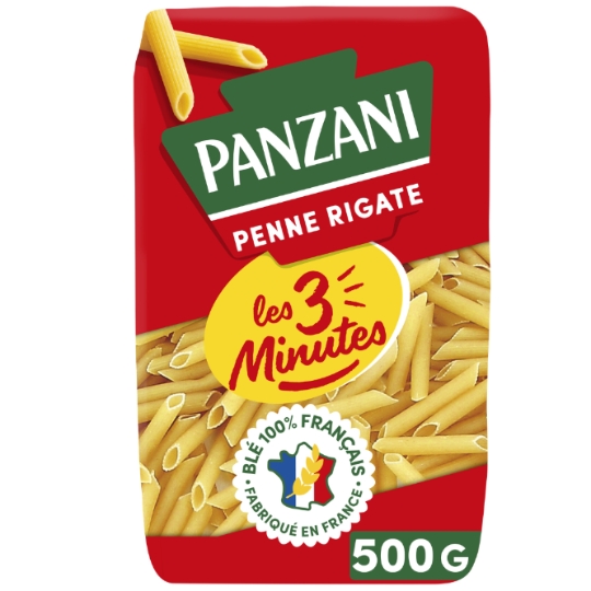 Pâtes Penne Rigate les 3 Minutes PANZANI
