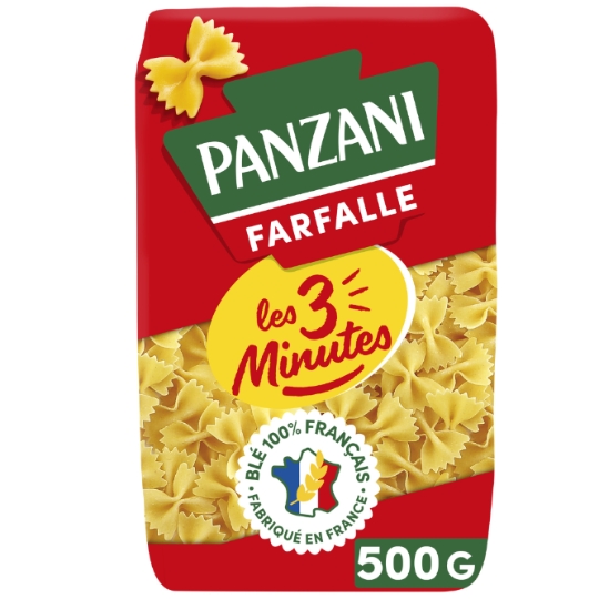 Pâtes farfalle les 3 minutes PANZANI