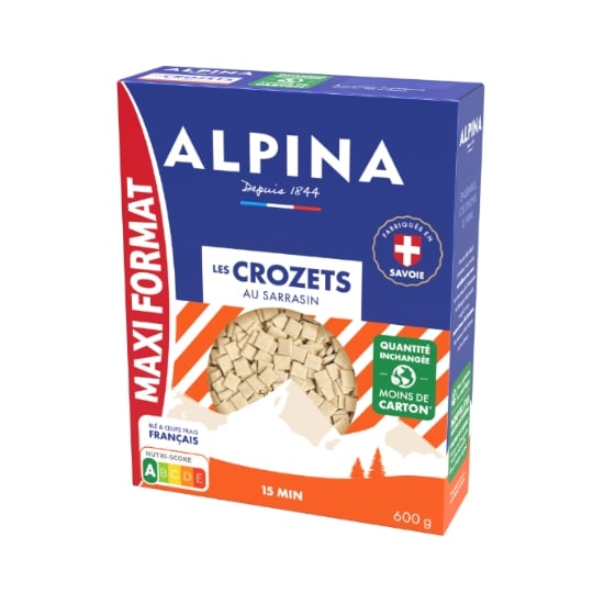 Pâtes crozets sarrasin ALPINA