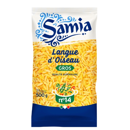 Pâtes Langue d'Oiseau Gros n°14 SAMIA
