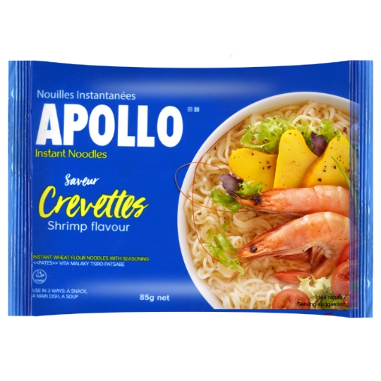 Nouilles instantanées saveur crevettes APOLLO