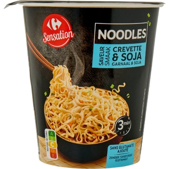 Nouilles Instantanées Saveur Crevette Soja CARREFOUR SENSATION